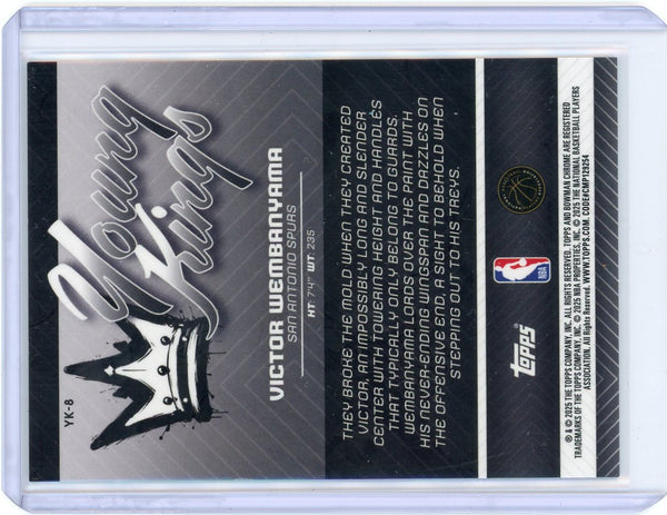 Victor Wembanyama - 2025 Bowman Chrome Young Kings Mini Diamond 122/150