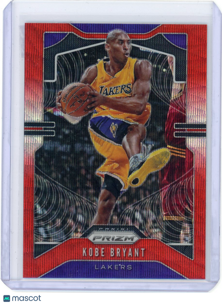 Kobe Bryant - 2019-20 Panini Prizm Basketball Red Ruby Wave #8 Lakers