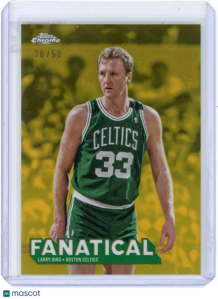 Larry Bird - 2025-26 Topps Chrome Fanatical Gold Refractor 20/50 FAN-17