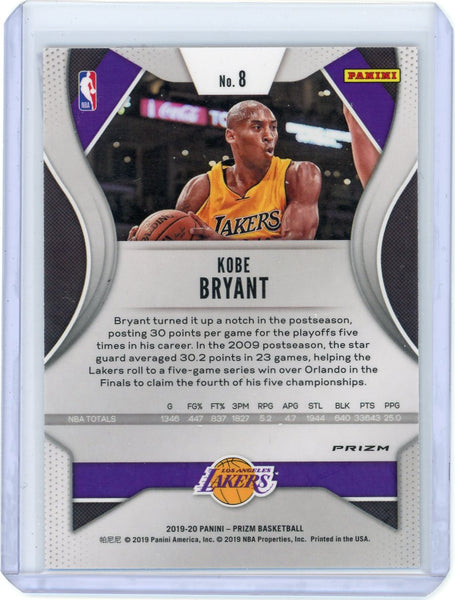 Kobe Bryant - 2019-20 Panini Prizm Basketball Red Ruby Wave #8 Lakers