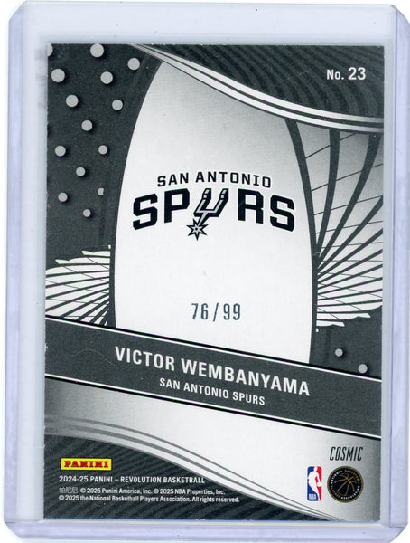 Victor Wembanyama - 2024-25 Panini Revolution Supernova Cosmic 76/99 #23