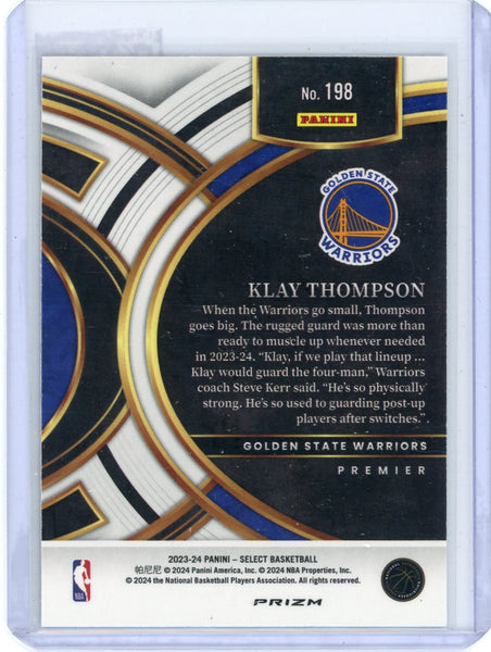 Klay Thompson - 2023-24 Panini Select Tiger Stripe Premier #198 GS Warriors