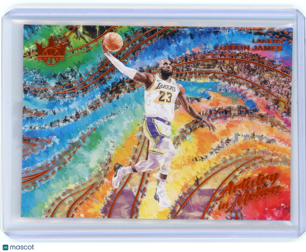 LeBron James - 2024-25 Panini Court Kings Artistry in Motion Orange 28/99