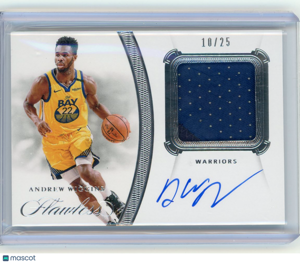 Andrew Wiggins - 2019-20 Panini Flawless Basketball Patch Auto 10/25 PA-AWG