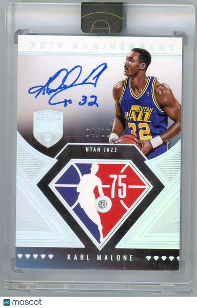 Karl Malone - 2021 Panini Eminence 75th Anniversary Diamond Auto /10