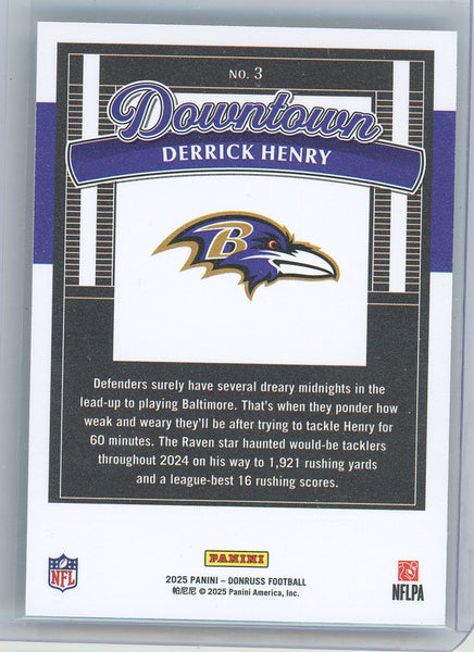 Derrick Henry - 2025 Panini Donruss Downtown CASE HIT