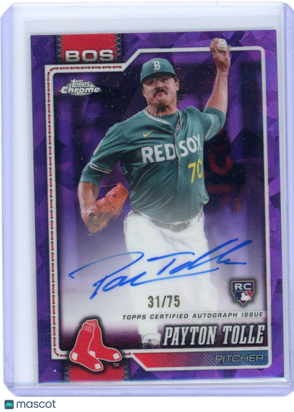 Payton Tolle - 2026 Topps Chrome Purple Sapphire Rookie Auto /75