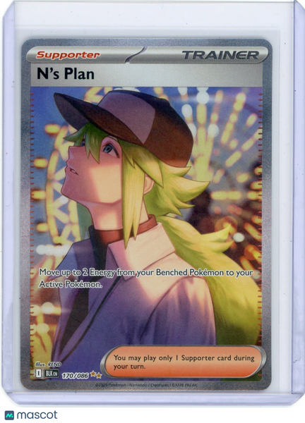 2025 Black Bolt N'S Plan Holo Secret Rare FA SAR #170/86