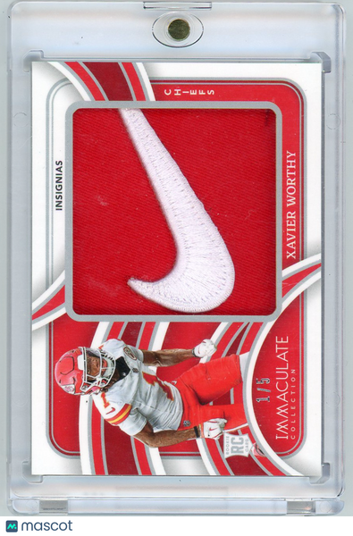 Xavier Worthy - 2024 Panini Immaculate Rookie Nike Swoosh Patch JSY # 1/5