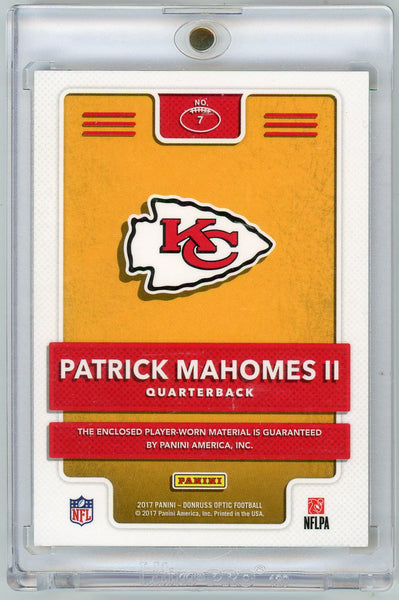 Patrick Mahomes II - 2017 Donruss Optic Rookie Phenoms Patch
