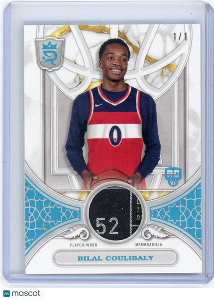 Bilal Coulibaly - 2024 Topps Royalty Collection 1/1 Rookie Patch Round Ball