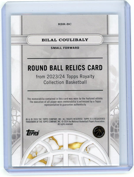 Bilal Coulibaly - 2024 Topps Royalty Collection 1/1 Rookie Patch Round Ball
