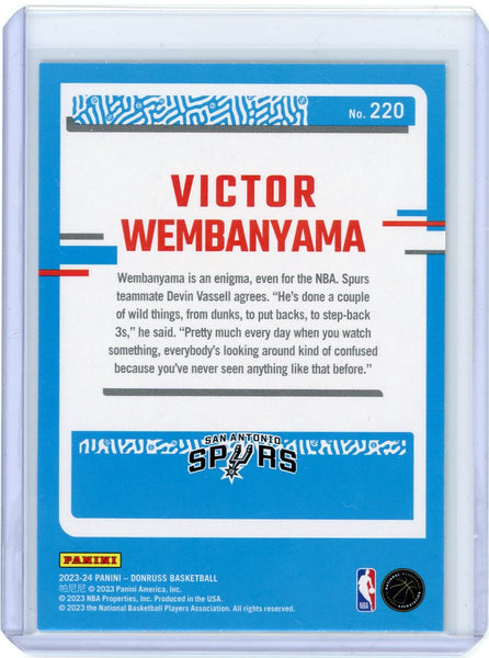 Victor Wembanyama - 2023-24 Donruss Panini Red Laser Rated Rookie #220