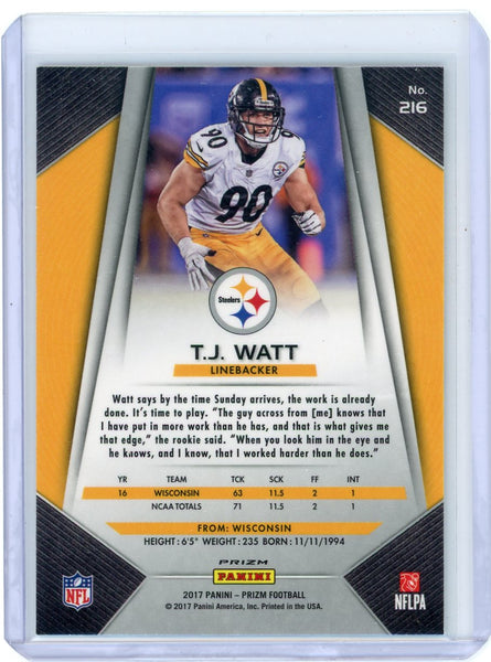 T.J. Watt - 2017 Panini Prizm Football Rookie #216