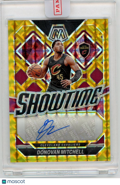 Donovan Mitchell - 2024-25 Panini Mosaic Gold Auto Showtime 09/10 SS-MIT