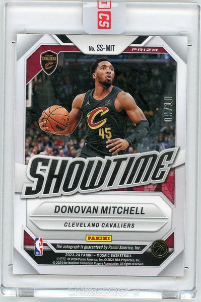 Donovan Mitchell - 2024-25 Panini Mosaic Gold Auto Showtime 09/10 SS-MIT