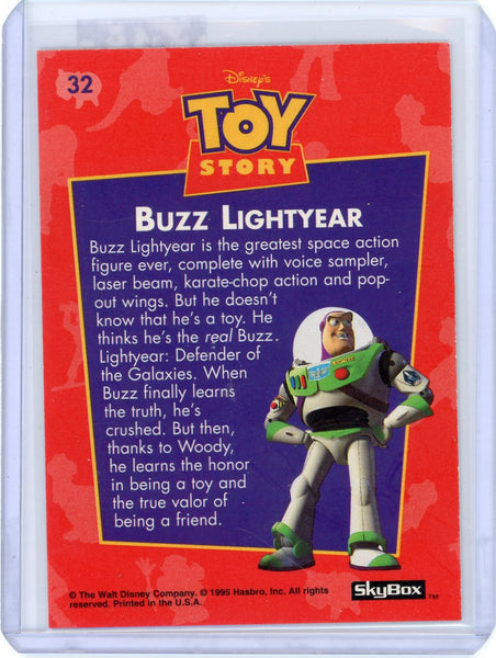 Buzz Lightyear 1995 SkyBox Toy Story #32 Trading Card