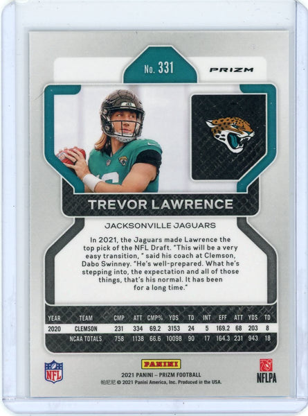 Trevor Lawrence - 2021 Panini Prizm Football Rookie Card #331