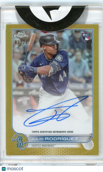 Julio Rodríguez - 2022 Topps Chrome Fanatics Employee Holiday Gold RC 03/20