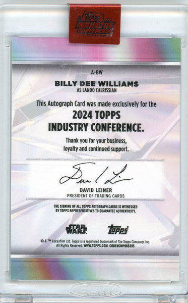2024 Topps Industry Conference Star Wars Billy Dee Williams 06/25 #A-BW