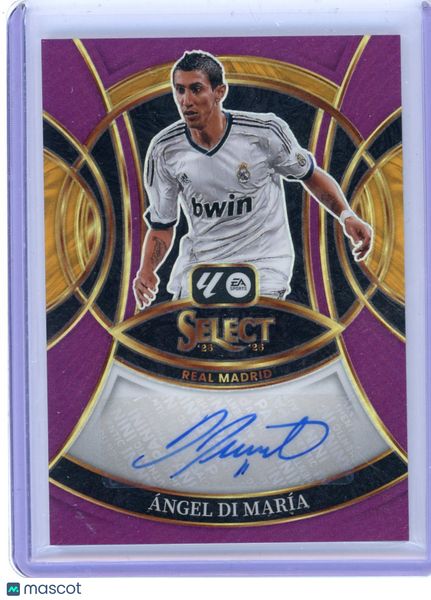 Ángel Di María - 2025 Panini Select La Liga Purple Auto 10/25
