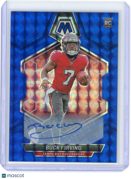Bucky Irving - 2024 Panini Mosaic Blue 75/99 Rookie #385