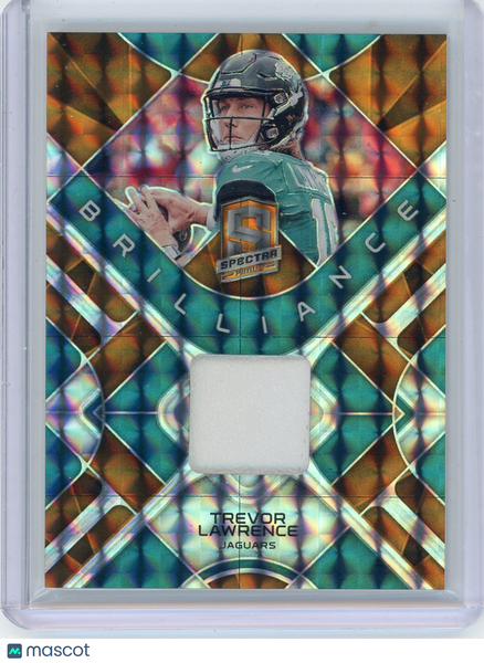 Trevor Lawrence - 2023 Panini Spectra Brilliance Patch Orange 01/10 BRI-TLA