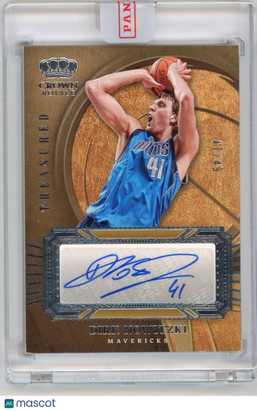 Dirk Nowitzki - 2023-24 Panini Crown Royale 47/49 Auto Treasured TA-NOW