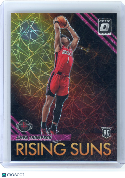 Amen Thompson - 2023-24 Donruss Optic Rising Suns Rookie 68/79 Pink Velocity