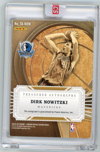 Dirk Nowitzki - 2023-24 Panini Crown Royale 47/49 Auto Treasured TA-NOW