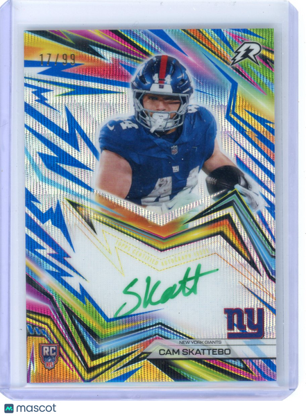 Cam Skattebo - 2025 Topps Resurgence Neon Initiates Rookie Auto /99