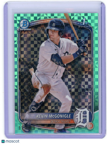 Kevin McGonigle - 2025 Bowman Chrome 1st Aqua X-Fractor /125