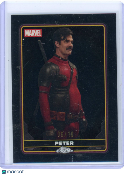 PETER - 2025 Topps Chrome Deadpool Black Refractor 5/10 #23