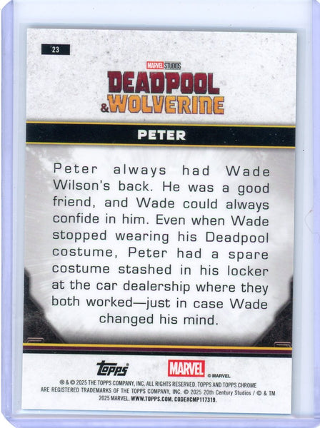 PETER - 2025 Topps Chrome Deadpool Black Refractor 5/10 #23