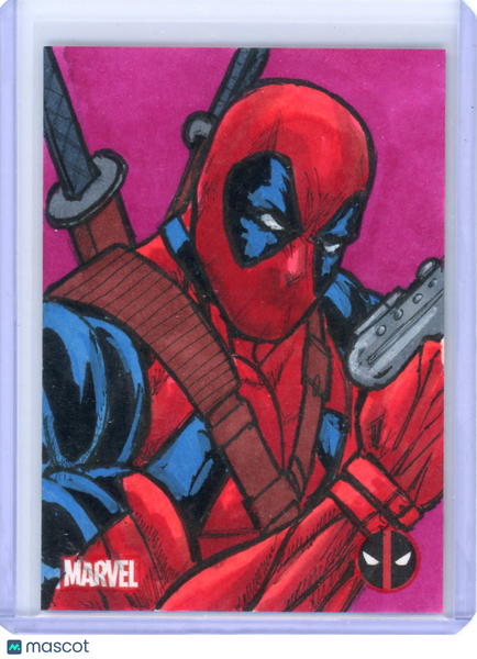DEADPOOL - 2025 Topps Chrome Sketch Card 1/1 Roberto Ariel Mamani