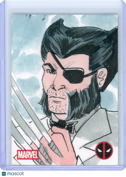 WOLVERINE - 2025 Topps Chrome Deadpool Sketch Card 1/1 Isiah Bradley