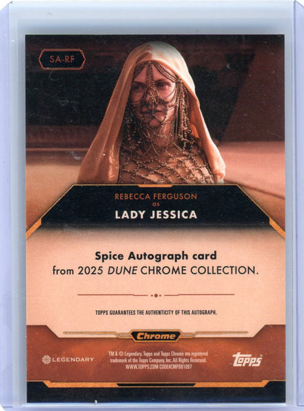 2025 Topps Dune Chrome Collection Rebecca Ferguson Spice Auto #SA-RF