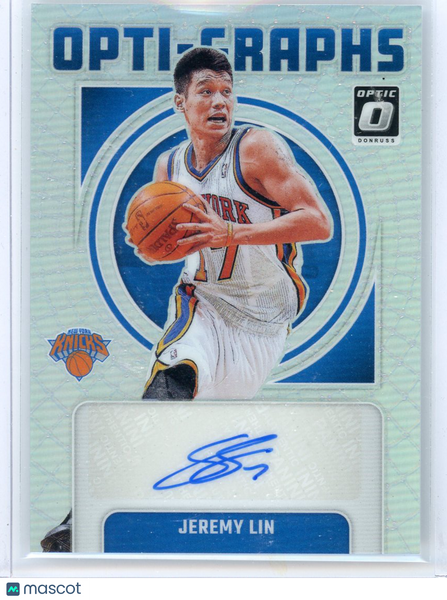 Jeremy Lin - 2025 Panini Donruss Optic Opti-Graphs Auto 24/49