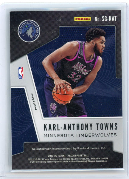 Karl-Anthony Towns - 2019 Panini Prizm Autograph