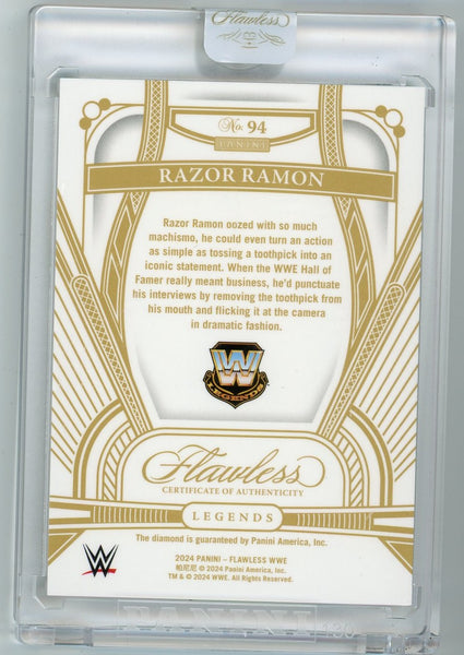 Razor Ramon - 2024 Panini Flawless Legends Gold Diamond WWE 18/25