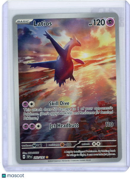 2024 Surging Sparks Latios Holo Secret Rare #203/191