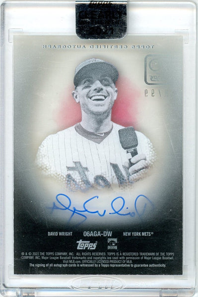 David Wright - 2021 Topps Clearly Authentic Auto 59/99