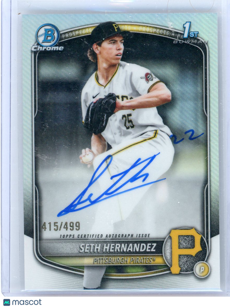 Seth Hernandez - 2025 Bowman Chrome Topps Refractor 415/499