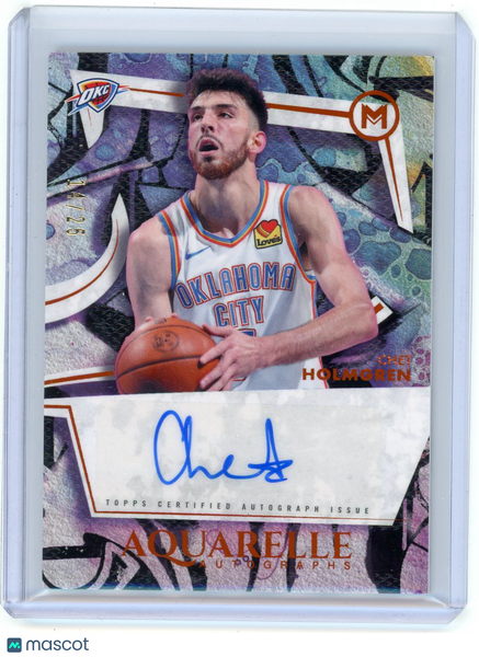 Chet Holmgren - 2025-26 Topps Motif Basketball Auto Aquarelle Orange 14/25 AA-CH