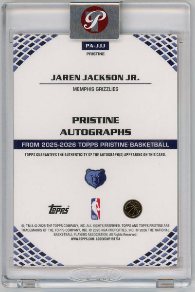 Jaren Jackson Jr. - 2025-26 Topps Pristine Basketball Orange Auto 19/25 PA-JJJ