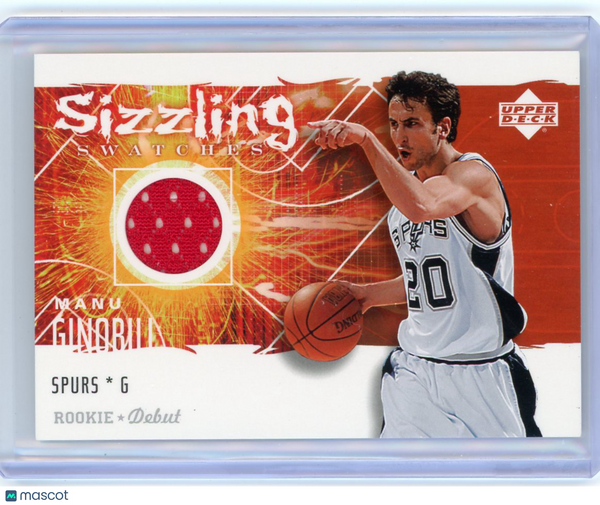 Manu Ginobili - 2005 Upper Deck Rookie Debut Sizzling Swatches Jersey SS-MG