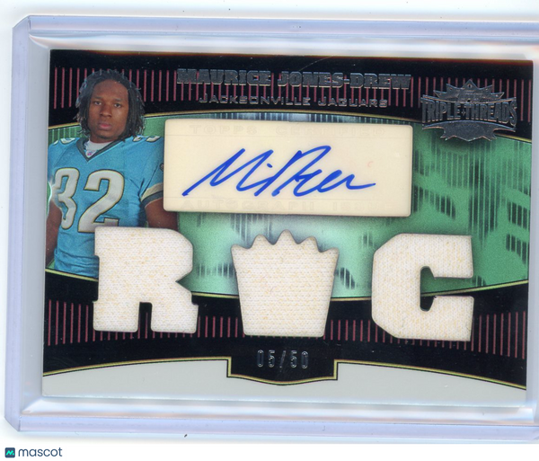 Maurice Jones-Drew - 2006 Topps Triple Threads Emerald 05/50 Rookie Auto