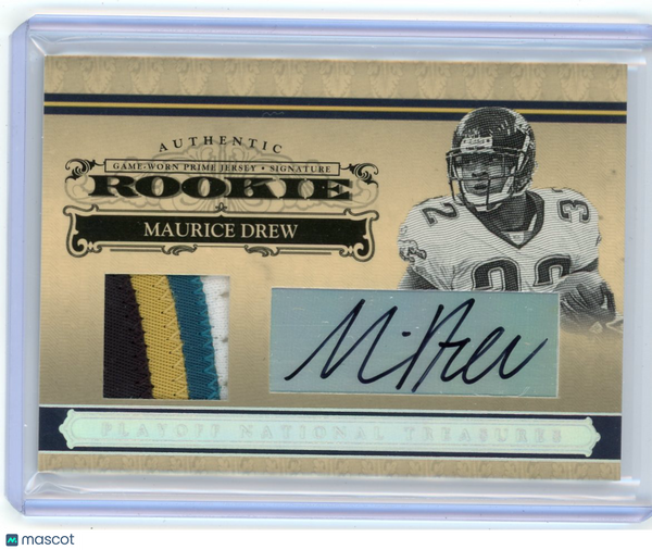 Maurice Jones-Drew 2006 Playoff National Treasures Rookie Patch Auto RPA 35/49