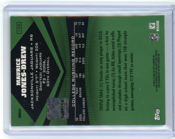 Maurice Jones-Drew - 2006 Topps Triple Threads Emerald 05/50 Rookie Auto