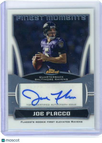 Joe Flacco - 2010 Topps Finest Football Moments Auto FMA-JF